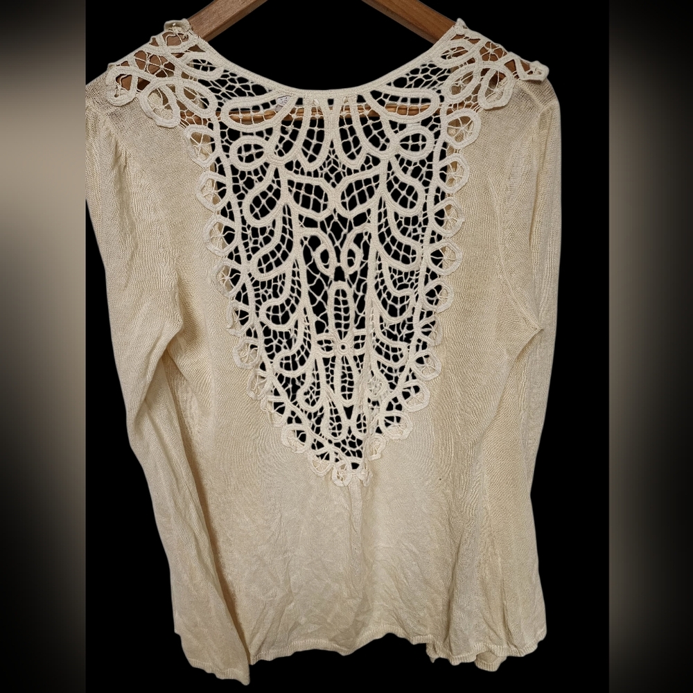 Anthropologie Knitted And Knotted Open Lightweight Cardigan Knit Sweater - Picture 2 of 7